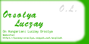 orsolya luczay business card
